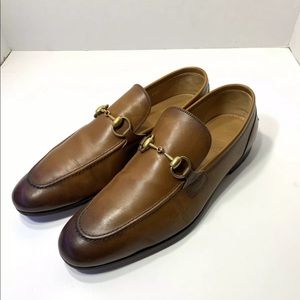 Men Gucci Jordaan leather loafer size 8